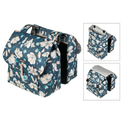 Sacoche porte-bagages double BASIL Magnolia bleu 35l